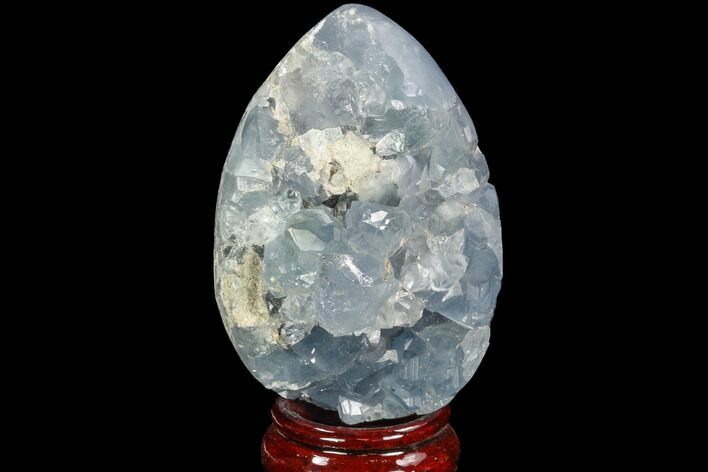 Bargain, Crystal Filled Celestine (Celestite) Egg Geode - Madagascar #100046